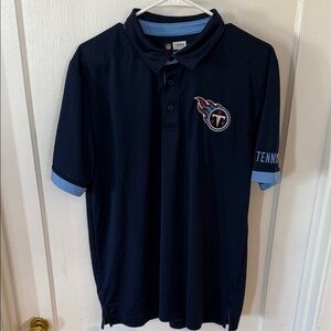 Tennessee titans Team Apparel Navy Polo with Embroidered Emblem